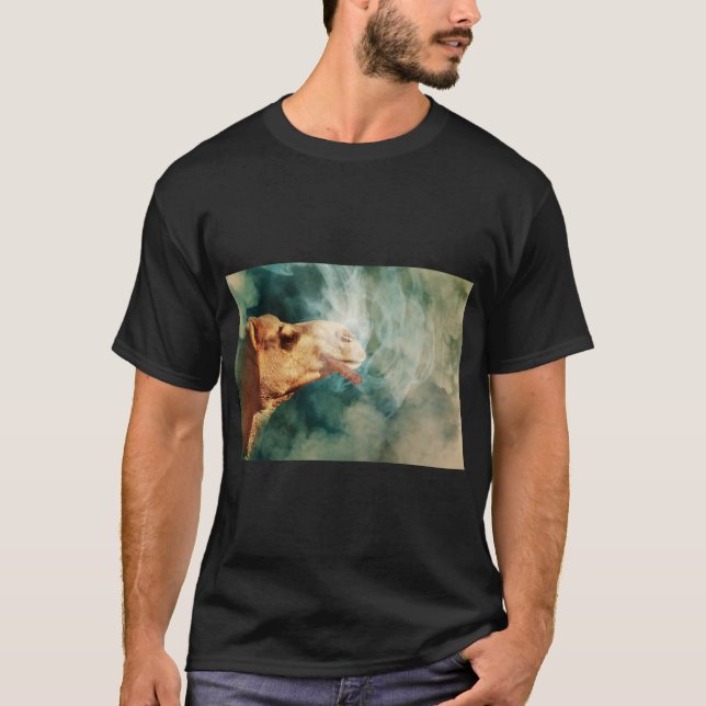 T-shirt Camel Cigar Smoke Graphic (Devant)