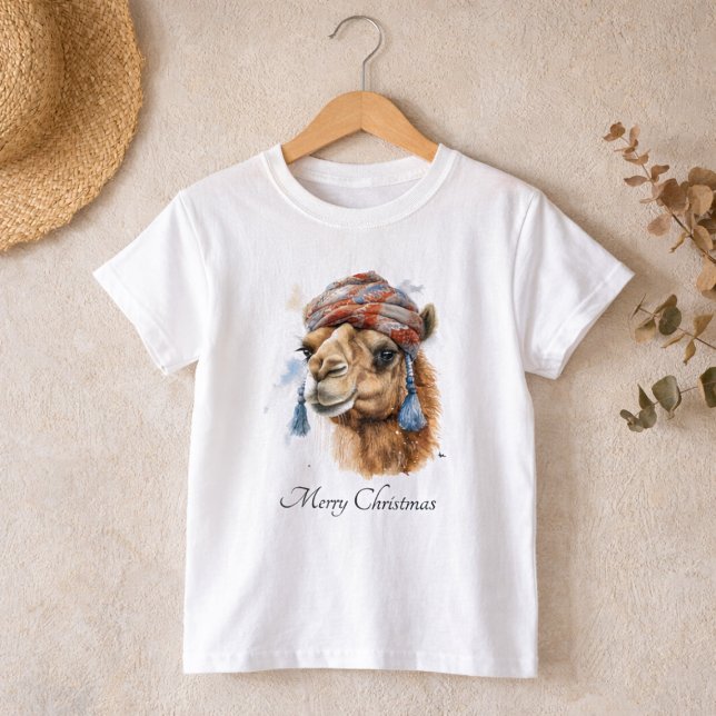 T-shirt Camel de Noël, personnalisable (Créateur téléchargé)