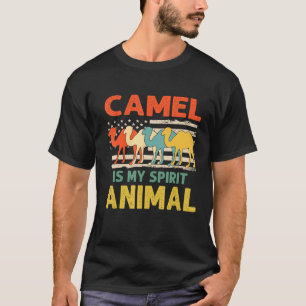 T-shirt Camel Est Mon Esprit Animal Usa Patriotique Améric