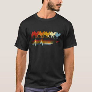 T-shirt Camel Heartbea Retro Animal Vintage