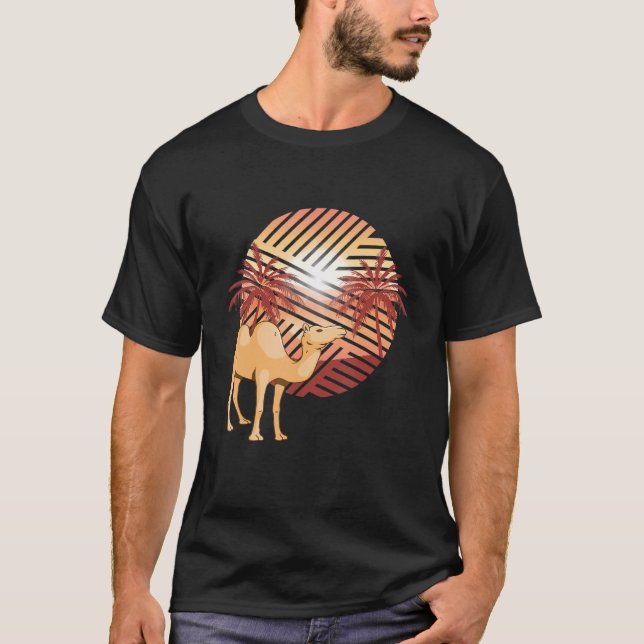 T-shirt Camel Palm Tree Hump Day Mercredi Travail Camel (Devant)