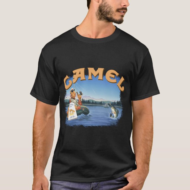 T-shirt Camel Smoking Joe Pêche à la mouche (Devant)