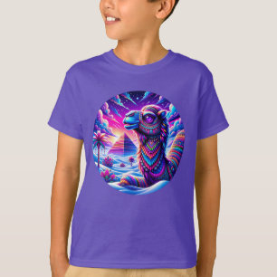 T-shirt Camel surréaliste dans un désert enneigé