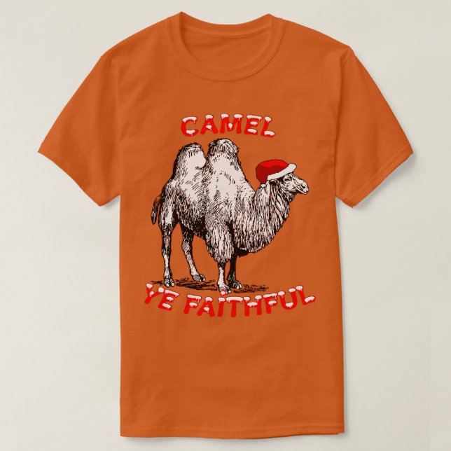 T-shirt Camel Ye Fidèle Amusement Conception de vacances (Design devant)