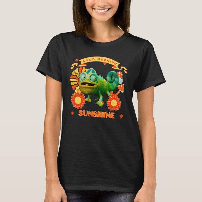 T-shirt Caméléon drôle Bonjour Soleil (Devant)