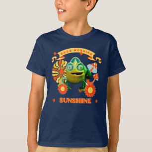 T-shirt Caméléon Drôle Bonjour Soleil Art Rétro