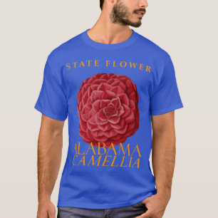 T-shirt Camélia Japonica Fleur du Territoire de l'Alabama