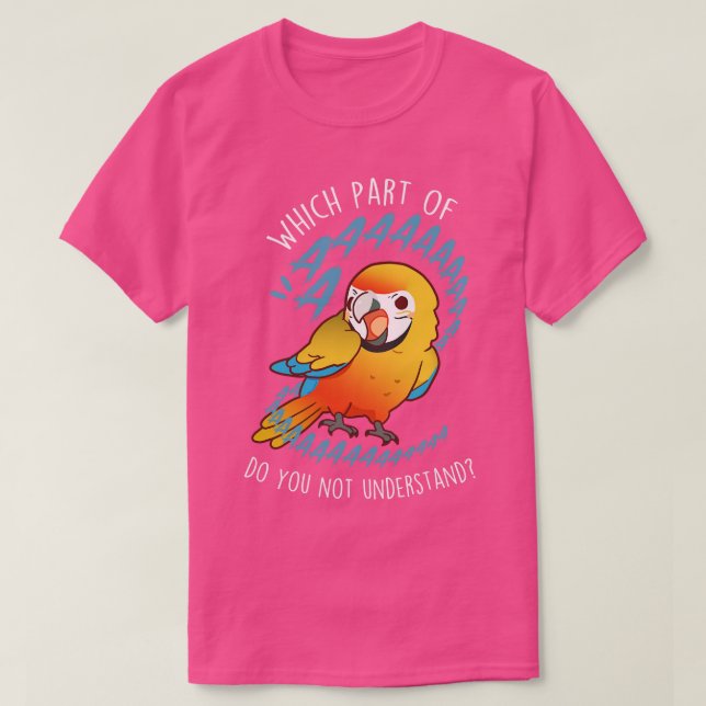 T-shirt Camelot Macaw Parrot Aaaa (Design devant)