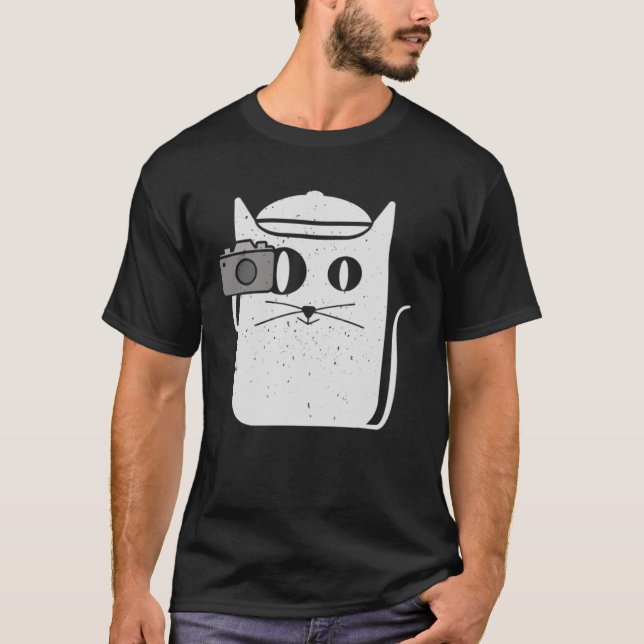 T-shirt Camera Chat Pour les Shutterbugs qui aiment les Ch (Devant)