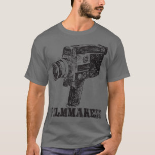 T-shirt Caméra classique Rétro Cameraman cinéaste Cadea