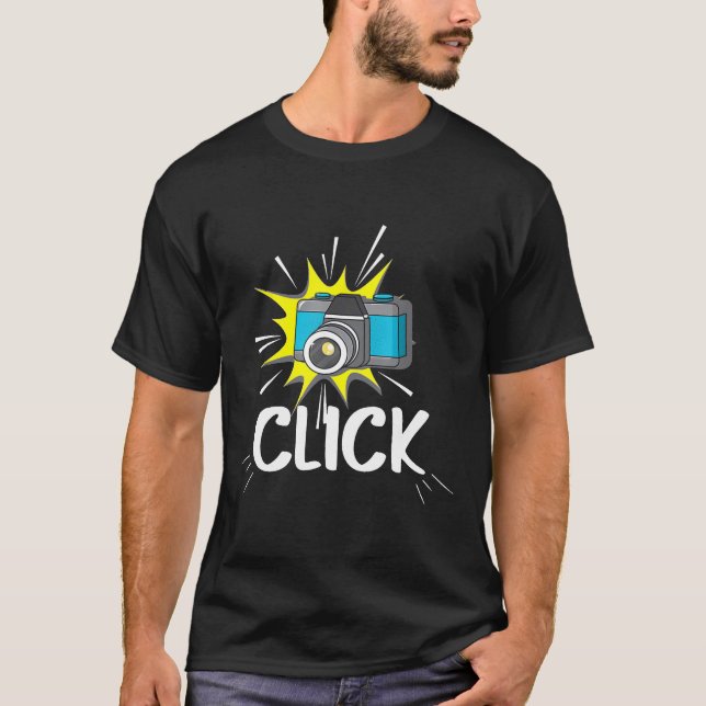 T-shirt Caméra cool Trigger légende Cliquez sur Caméra Ama (Devant)