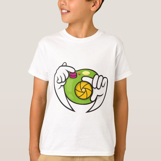 T-shirt Caméra de dessin (Devant)