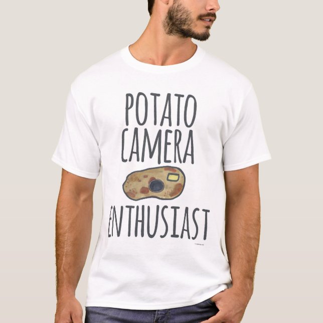 T-shirt Caméra de pomme de terre passionné amusant Photogr (Devant)