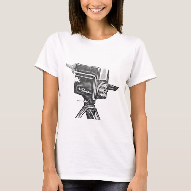 T-shirt caméra de télévision de studio d'émission des (Devant)