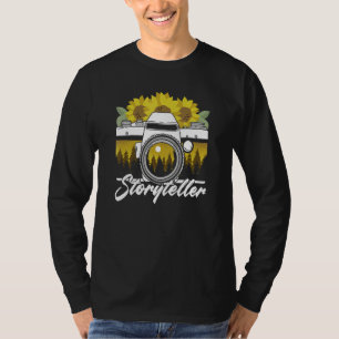 T-shirt Caméra de tournesol Histoire narration Photographi