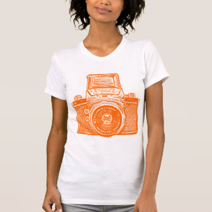 T-shirt Caméra géante Est Allemande - Orange