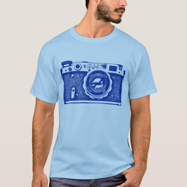T-shirt Caméra géante russe soviétique - bleu marine (Devant)