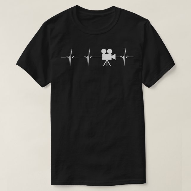 T-shirt Caméra vidéo HeartbeatCaméra vidéo T (Design devant)