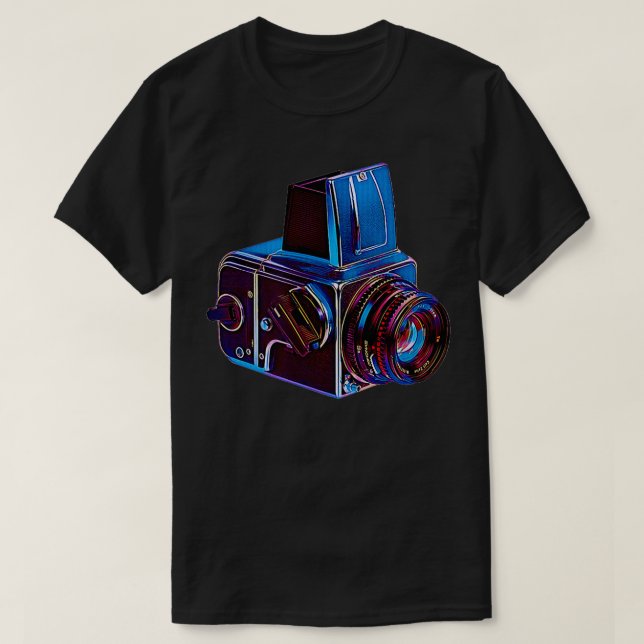 T-shirt Caméra vintage de style Hasselblad (Design devant)