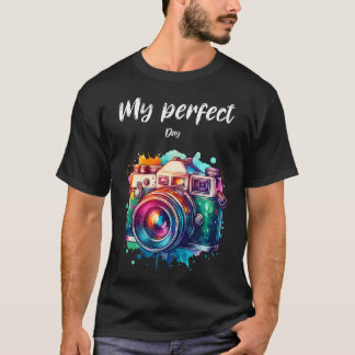 T-shirt Camera Watercolour Photographer Gifts For Birthday