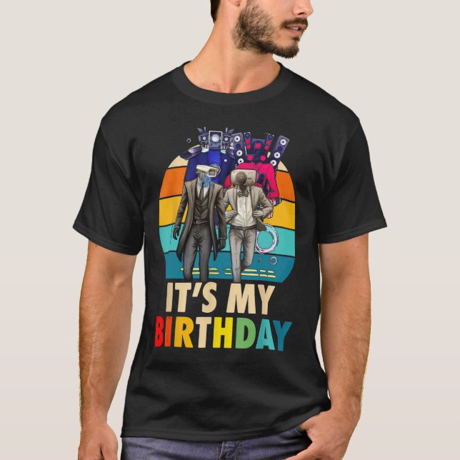 T-shirt Cameraman C'est mon anniversaire  (Devant)