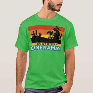 T-shirt Cameraman Vidéographe de la faune Cadeaux Funny Re