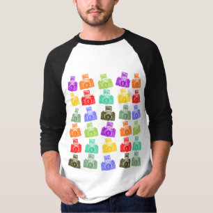 T-shirt Caméras colorés