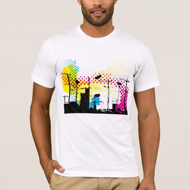 T-shirt Caméras de sécurité partout (Devant)