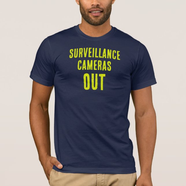 T-shirt Caméras de Surveillance Dehors (Devant)
