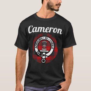 T-shirt Cameron Clan Scottish Nom Armoiries Tartan