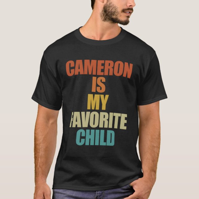 T-shirt Cameron Est Mon Caméron Enfant Préféré (Devant)