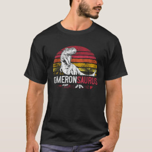 T-shirt Cameron Saurus Funny Dinosaure personnalisé T Rex