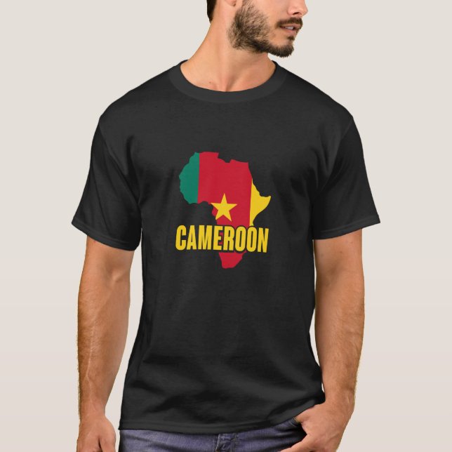 T-shirt Cameroon African Pride and Heritage (Devant)