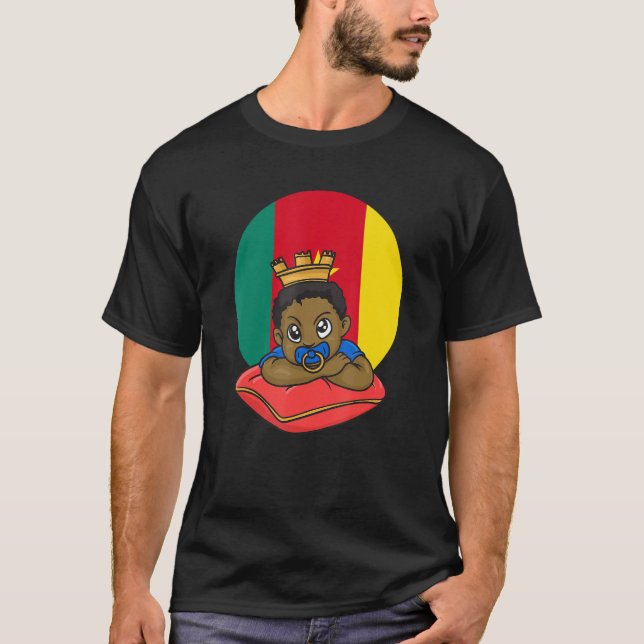 T-shirt Cameroon Cameroonian Africa Proud Prince Boy Son M (Devant)