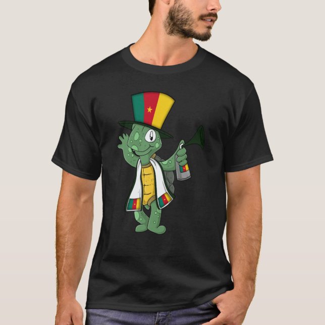 T-shirt Cameroon fan turtle (Devant)