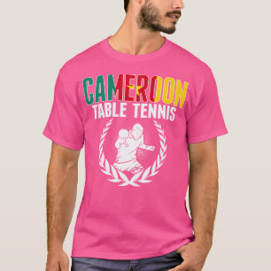 T-shirt Cameroun Amateurs de tennis de table Jersey camero