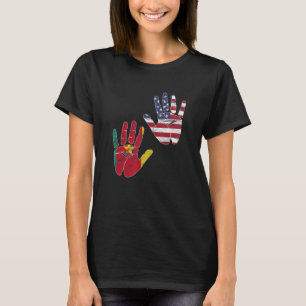 T-shirt Cameroun Cameroun Amérique Américaine Drapeau Amér