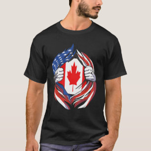 T-shirt Cameroun Drapeau Américain Fier De Mon Camerounais