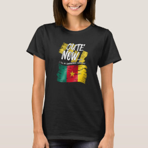 T-shirt Cameroun Drapeau Camerounais Fier Maigre Maintenan