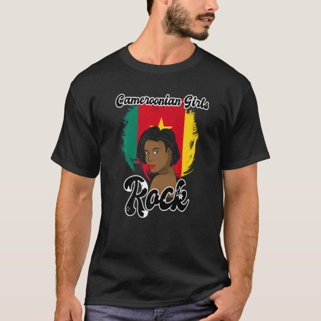 T-shirt Cameroun Princesse Fière de la Reine Melanin (Devant)