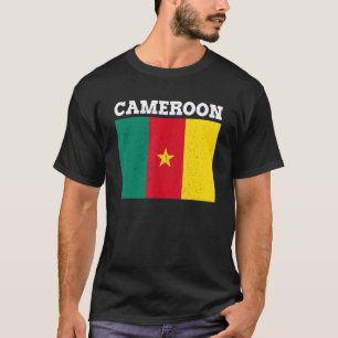 T-shirt Camerounais Cameroun Drapeau Pride Camerounais Dra