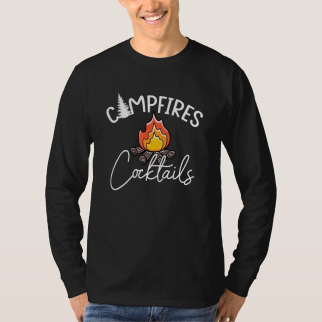 T-shirt Camfeux Plus Cocktails Cute Lote Camping Boisson (Devant)