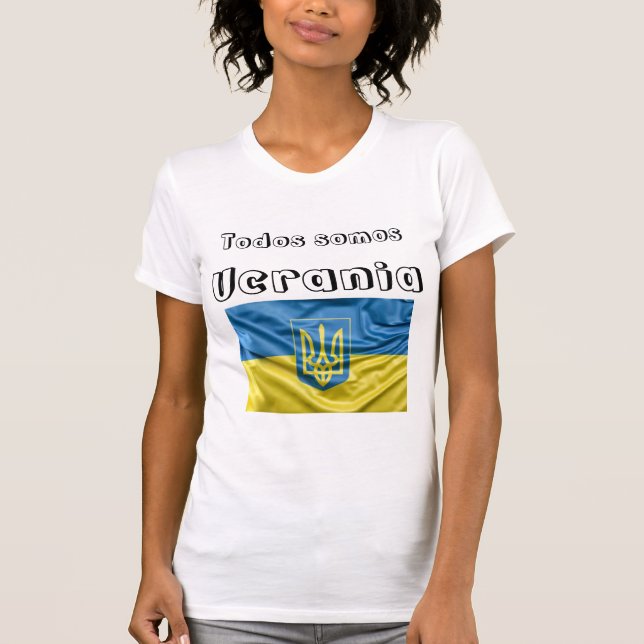 T-shirt Camiaeta todos somos Ucrania (Devant)