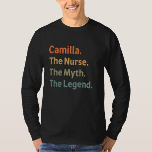 T-shirt Camilla L'Infirmière Le Mythe La Légende Drôle Vin