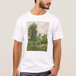 T-shirt Camille Pissarro Paysage, gris de temps un