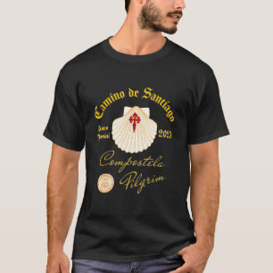 T-shirt Camino De Santiago Anno Domini 2023 Shell Front An
