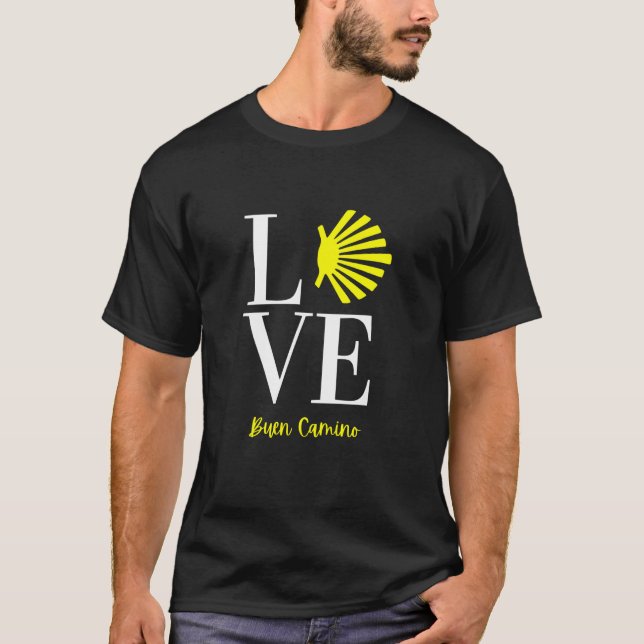 T-SHIRT CAMINO DE SANTIAGO, BUEN CAMINO KEEPSAKE (Devant)