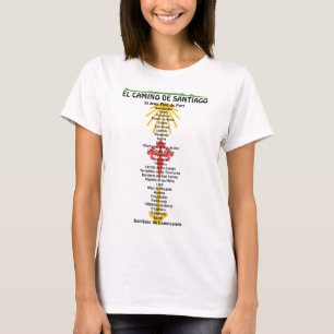 T-shirt Camino de Santiago Le chemin de saint Jacques 0312