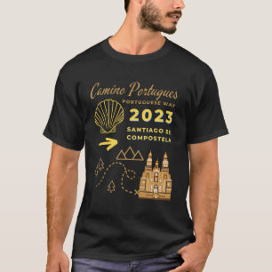 T-shirt Camino Portugues Portugal Way 2023 Santiago De C