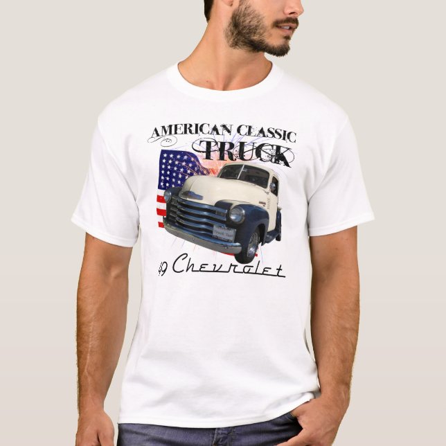 T-shirt Camion 1949 de Chevy d'Américain (Devant)